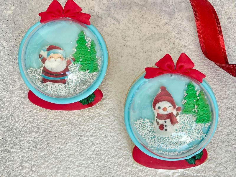 Christmas Snow Globe Cookies Spreading Light and Love